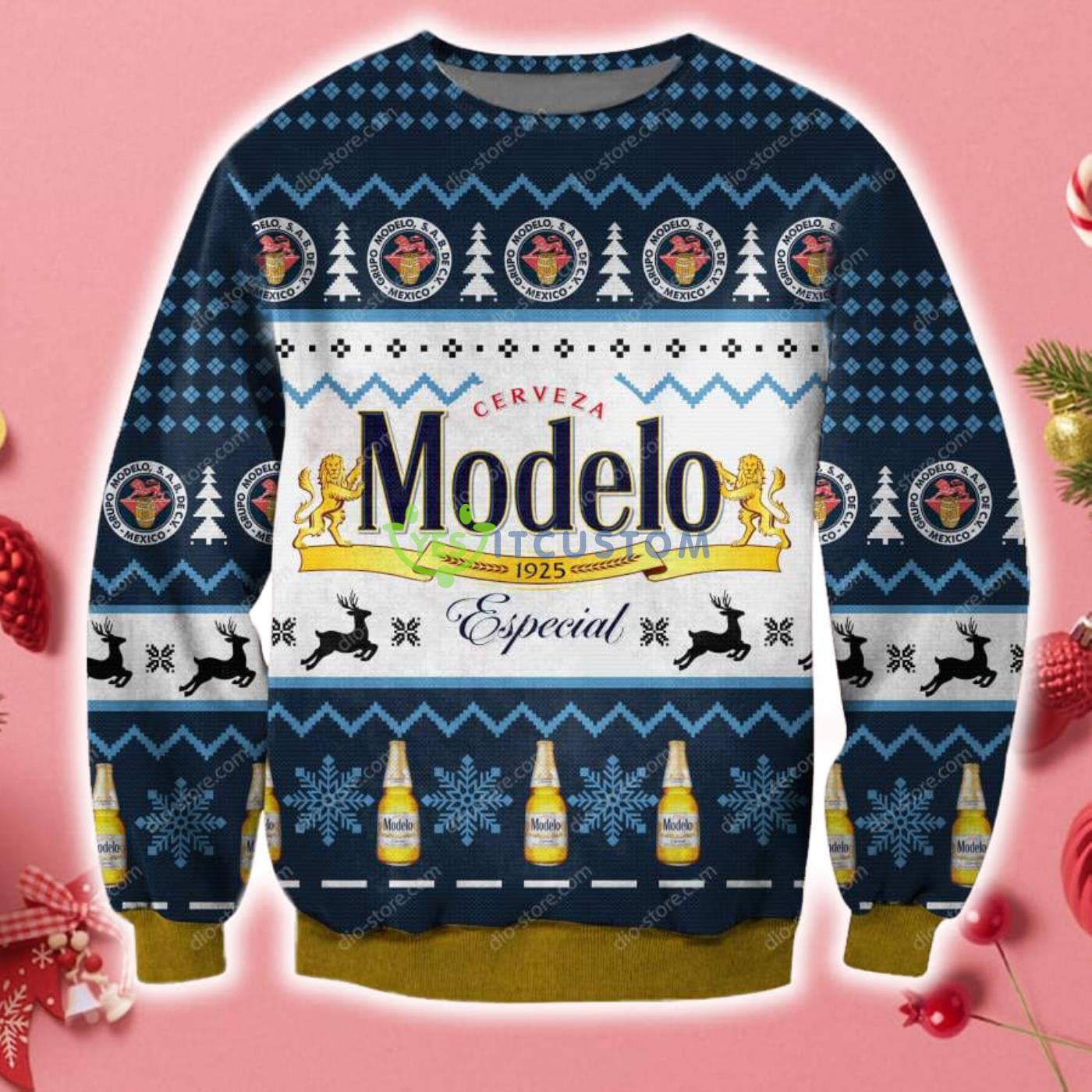 Modelo Especial Knitting Pattern 3D Christmas Knitting Pattern Ugly Sweater Sweatshirt 3 Modelo Especial Knitting Pattern 3D Christmas Knitting Pattern Ugly Sweater Sweatshirt Product Photo 1