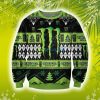 Monster Energy 3D Christmas Knitting Pattern Black And Green Ugly Sweater Sweatshirt Product Photo 1