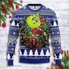 New York Giants Grinch Hug Ny Ball Knitting Pattern Ugly Christmas Sweater Product Photo 1