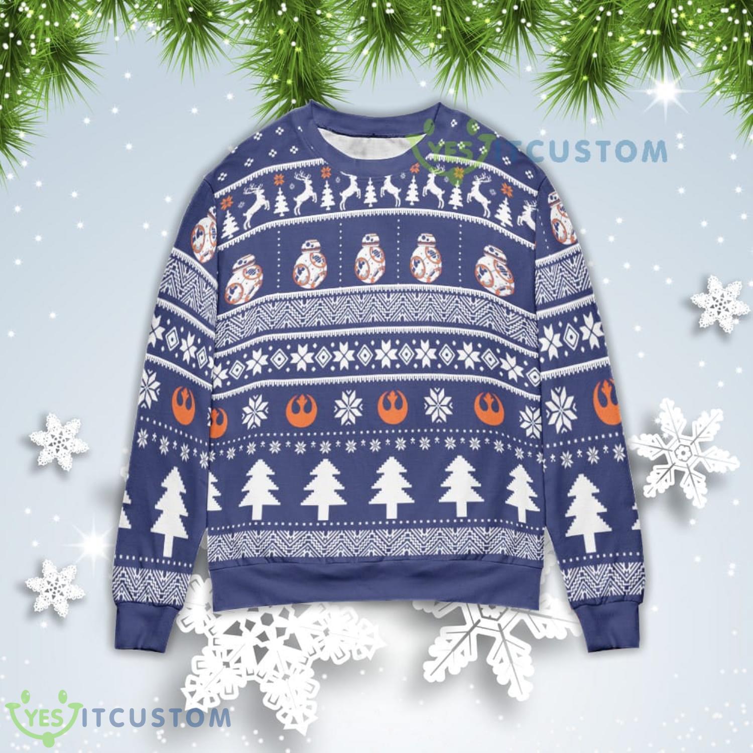 Robot BB8 Christmas Gift Ugly Christmas Sweater 3 Robot BB8 Christmas Gift Ugly Christmas Sweater Product Photo 1