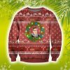 Ruth Bader Ginsburg 3D Christmas Knitting Pattern Red Ugly Sweater Sweatshirt Product Photo 1