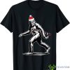 Santa Bigfoot Christmas Cool X-Mas Candy Holiday Shirt Product Photo 1