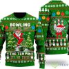 Santa Bowling Ugly Christmas Sweater for Men Women Product Photo 1