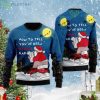 Santa Goes Down How To Tell You've Been Realy Bad Ugly Christmas Sweater Product Photo 1