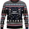 Skeleton Merry Xmas Ugly Christmas Sweater Product Photo 1