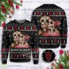 Skull In Love Till Death All Over Print 3D Christmas Ugly Sweater Product Photo 1