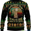Sloth Hiking Team Ugly Christmas Sweater Pattern 3D Print Product Photo 1