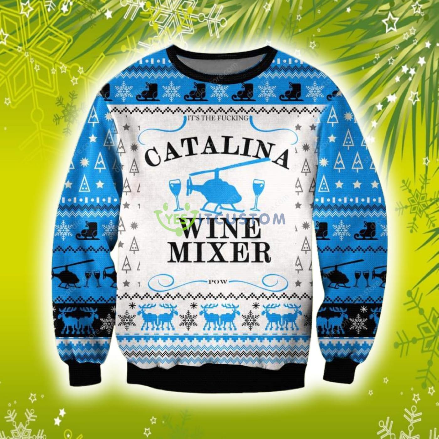 Step Brothers Catalina Wine Mixer 3D Christmas Knitting Pattern Ugly Sweater Sweatshirt 2 Step Brothers Catalina Wine Mixer 3D Christmas Knitting Pattern Ugly Sweater Sweatshirt Product Photo 1