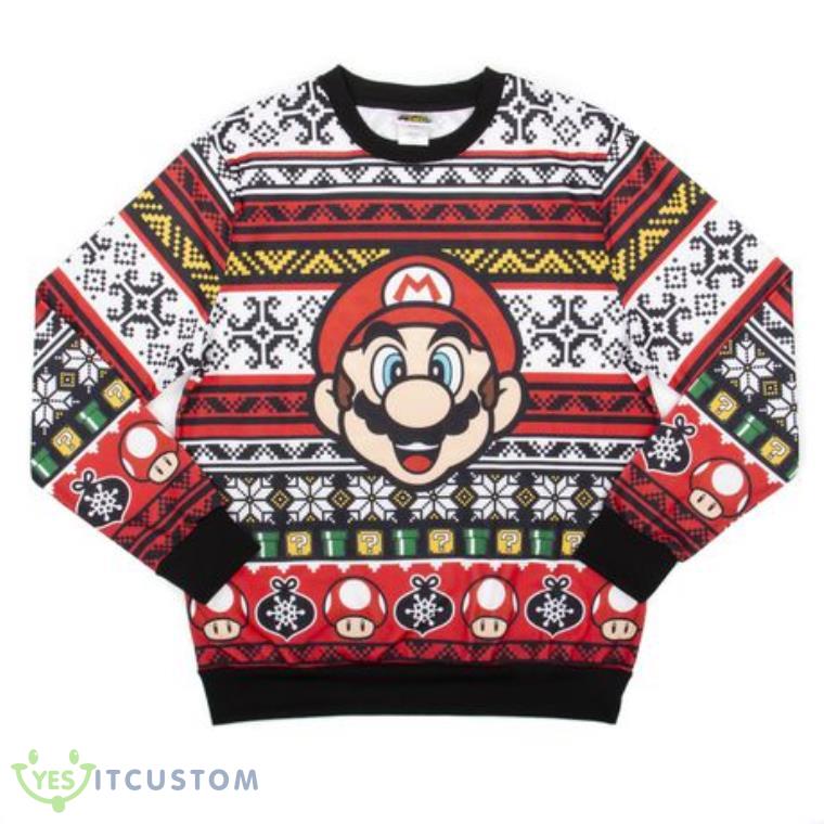 Super Mario Ugly Christmas Sweater 3 Super Mario Ugly Christmas Sweater Product Photo 1