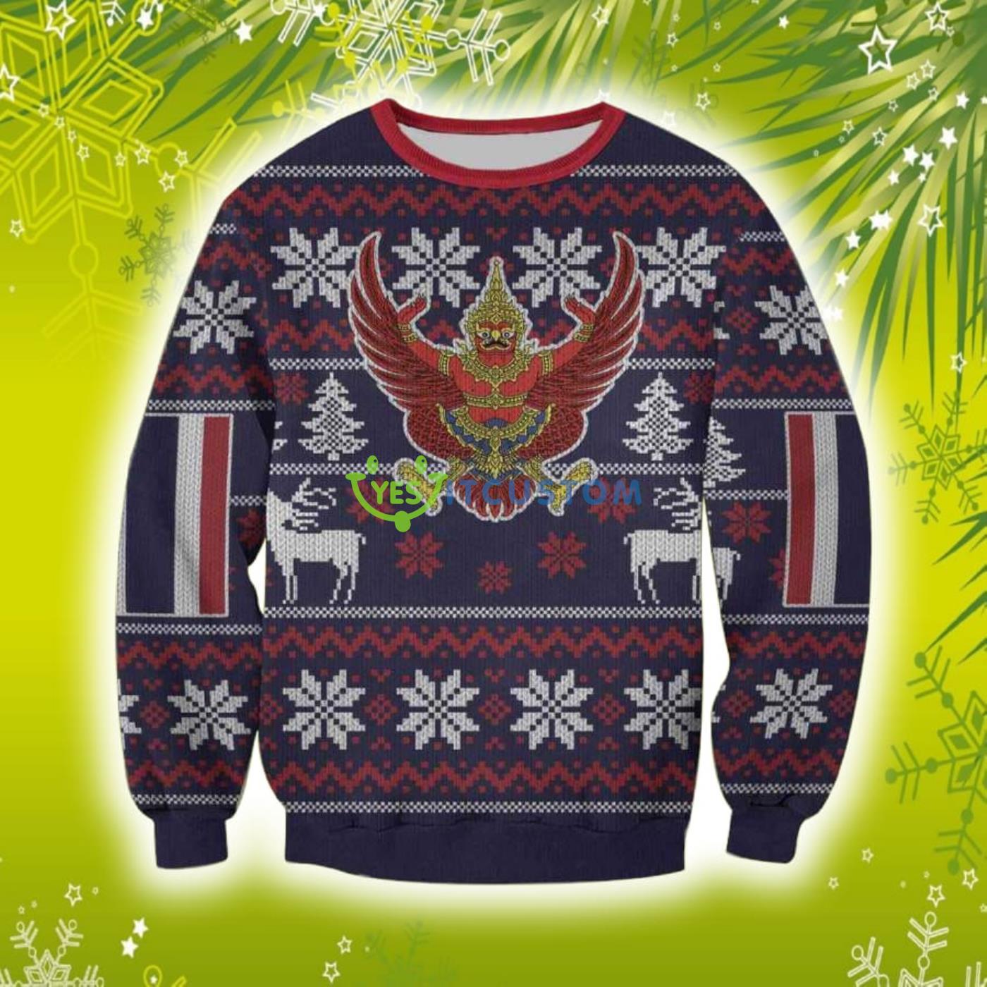 Thailand 3D Christmas Knitting Pattern Ugly Sweater Sweatshirt 2 Thailand 3D Christmas Knitting Pattern Ugly Sweater Sweatshirt Product Photo 1
