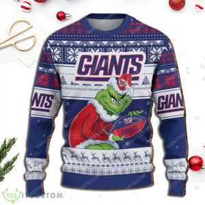 The Grinch New York Giants All Over Print 3D Ugly Christmas Sweater 3 The Grinch New York Giants All Over Print 3D Ugly Christmas Sweater Product Photo 2