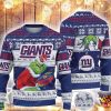 The Grinch New York Giants All Over Print 3D Ugly Christmas Sweater Product Photo 1
