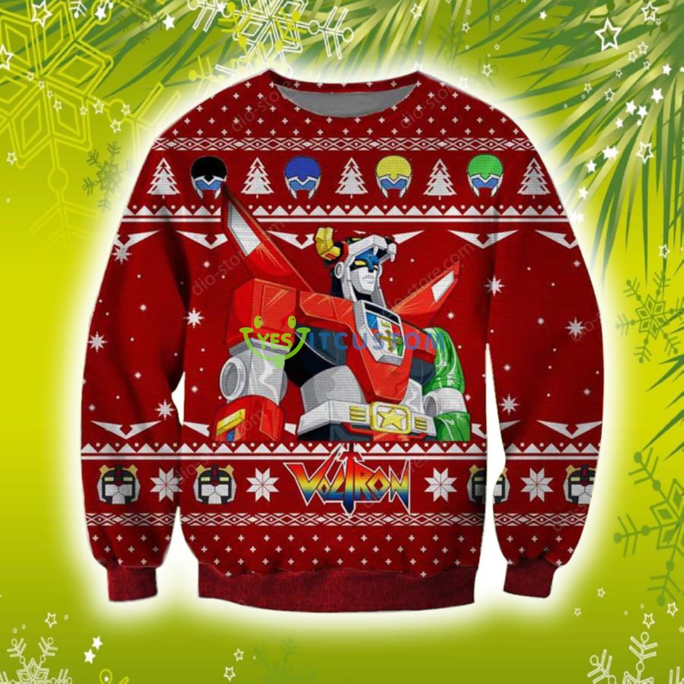 Voltron 3D Christmas Knitting Pattern Ugly Sweater Sweatshirt 2 Voltron 3D Christmas Knitting Pattern Ugly Sweater Sweatshirt Product Photo 1