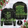 Weed I'm A Simple Man All Over Print 3D Ugly Christmas Sweater Product Photo 1