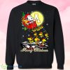 Appalachian State Mountaineers Santa Claus With Sleigh And Snoopy Christmas Sweatshirts Product Photo 1