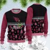 Arizona Cardinals Christmas Tree Pattern Ugly Christmas Sweater Product Photo 1