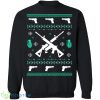 Assault Rifle Knitting Pattern Ugly Christmas Sweatshirt - assault-rifle-knitting-pattern-ugly-christmas-sweatshirt-1