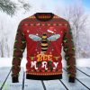 Bee Merry Ugly Christmas Sweater For Men & Women Product Photo 1