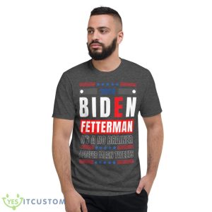 Biden Fetterman 2024 It's A No Brainer Political Humor, Cool Shirt - Short Sleeve T-Shirt-1