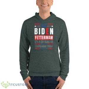 Biden Fetterman 2024 It's A No Brainer Political Humor, Cool Shirt - Unisex Fleece Pullover Hoodie-1