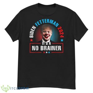 Biden Fetterman 2024 It's A No Brainer Vintage Shirt - G500 Men’s Classic T-Shirt