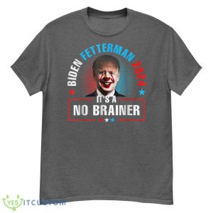 Biden Fetterman 2024 It's A No Brainer Vintage Shirt - G500 Men’s Classic T-Shirt-1