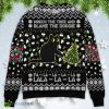 Black Cat Wreck The Tree And Blame The Doggie Merry La La Christmas Sweatshirt Sweater Product Photo 1