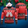 Budweiser Beer Snowflake Pattern Ugly Christmas Sweater Product Photo 1