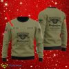 Budweiser Flag Military Green Personalized Ugly Christmas Sweater Product Photo 1