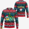 Bulbasaur and Squirtle Ugly Christmas Sweater Pokemon Xmas Gift Product Photo 1