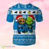 Carolina Panthers Baby Groot And Grinch Ugly Christmas 3D T-Shirts Product Photo 1