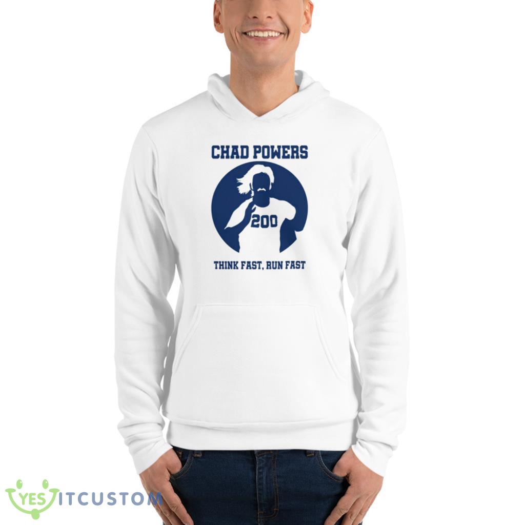 Chad Powers Think Fast Run Fast 200 T-Shirt 6 Chad Powers Think Fast Run Fast 200 T-Shirt - Unisex Fleece Pullover Hoodie-1