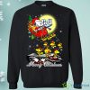 Charleston Southern Buccaneers Snoopy Ugly Christmas Sweaters Santa Claus With Sleigh Sweatshirts Product Photo 1