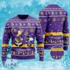 Charlie Brown Minnesota Vikings Snoopy Ugly Christmas Sweater Snowflake Full Over Print Product Photo 1