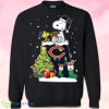 Chicago Bears Snoopy Woodstock Christmas Sweatshirt Product Photo 1
