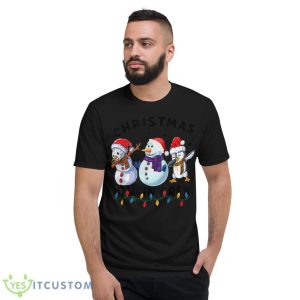 Chillin' With My Snowmies Christmas Matching Family Snowman Shirt - Short Sleeve T-Shirt