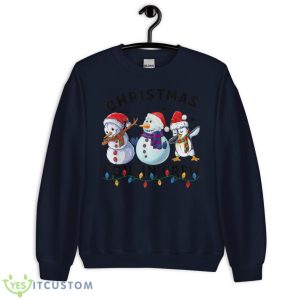 Chillin' With My Snowmies Christmas Matching Family Snowman Shirt - Unisex Crewneck Sweatshirt-1