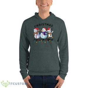 Chillin' With My Snowmies Christmas Matching Family Snowman Shirt - Unisex Fleece Pullover Hoodie-1