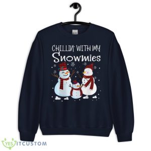 Chillin With My Snowmies Family Pajamas Snowman Christmas Shirt 15 Chillin With My Snowmies Family Pajamas Snowman Christmas Shirt - Unisex Crewneck Sweatshirt-1