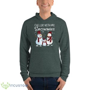 Chillin With My Snowmies Family Pajamas Snowman Christmas Shirt 17 Chillin With My Snowmies Family Pajamas Snowman Christmas Shirt - Unisex Fleece Pullover Hoodie-1