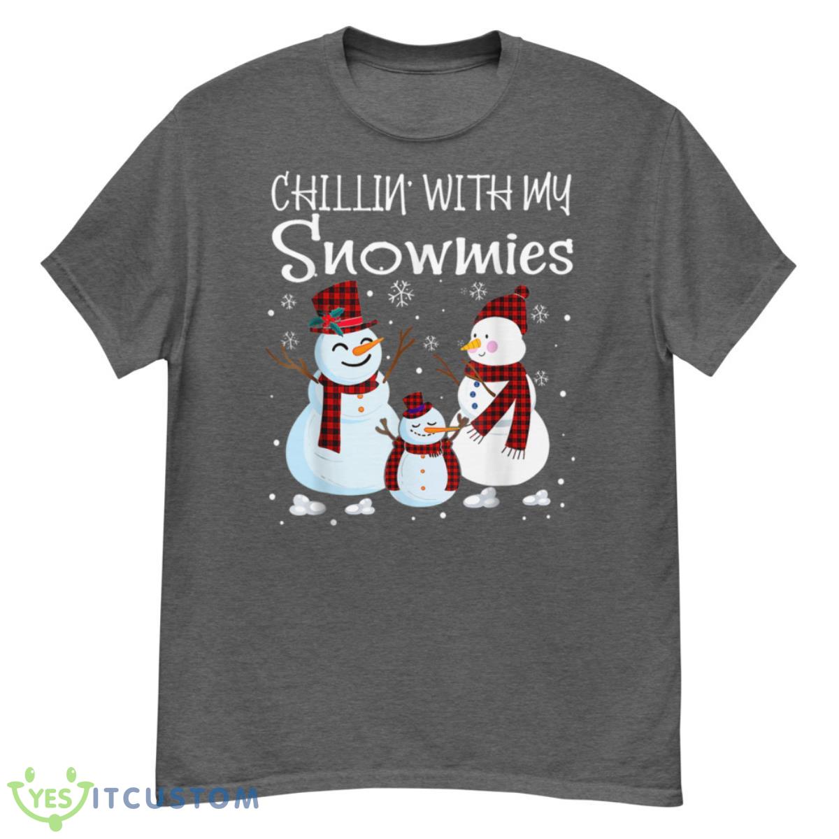 Chillin With My Snowmies Family Pajamas Snowman Christmas Shirt 22 Chillin With My Snowmies Family Pajamas Snowman Christmas Shirt - G500 Men’s Classic T-Shirt-1
