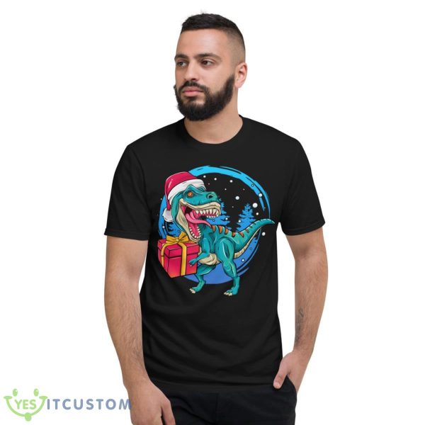 Christmas Santa Saurus Rex Shirt - Short Sleeve T-Shirt