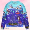 Christmas Santa Shark Sits On Rockets And Brings Gifts To Ocean Sweater Product Photo 1