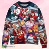 Christmas Santa With Electric Guitar Sweater Product Photo 1
