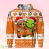 Clemson Tigers Baby Groot And Grinch Ugly Christmas 3D Hoodie Product Photo 1