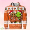 Cleveland Browns Baby Groot And Grinch Ugly Christmas 3D Hoodie Product Photo 1