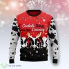 Cow Bell Rings Ugly Christmas Sweater Product Photo 1