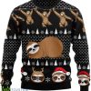 Crazy Sloth Ugly Christmas Sweater Gift Idea Product Photo 1