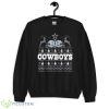 Dallas Cowboy Knitting Pattern Christmas Ugly Sweater T-Shirt Product Photo 1