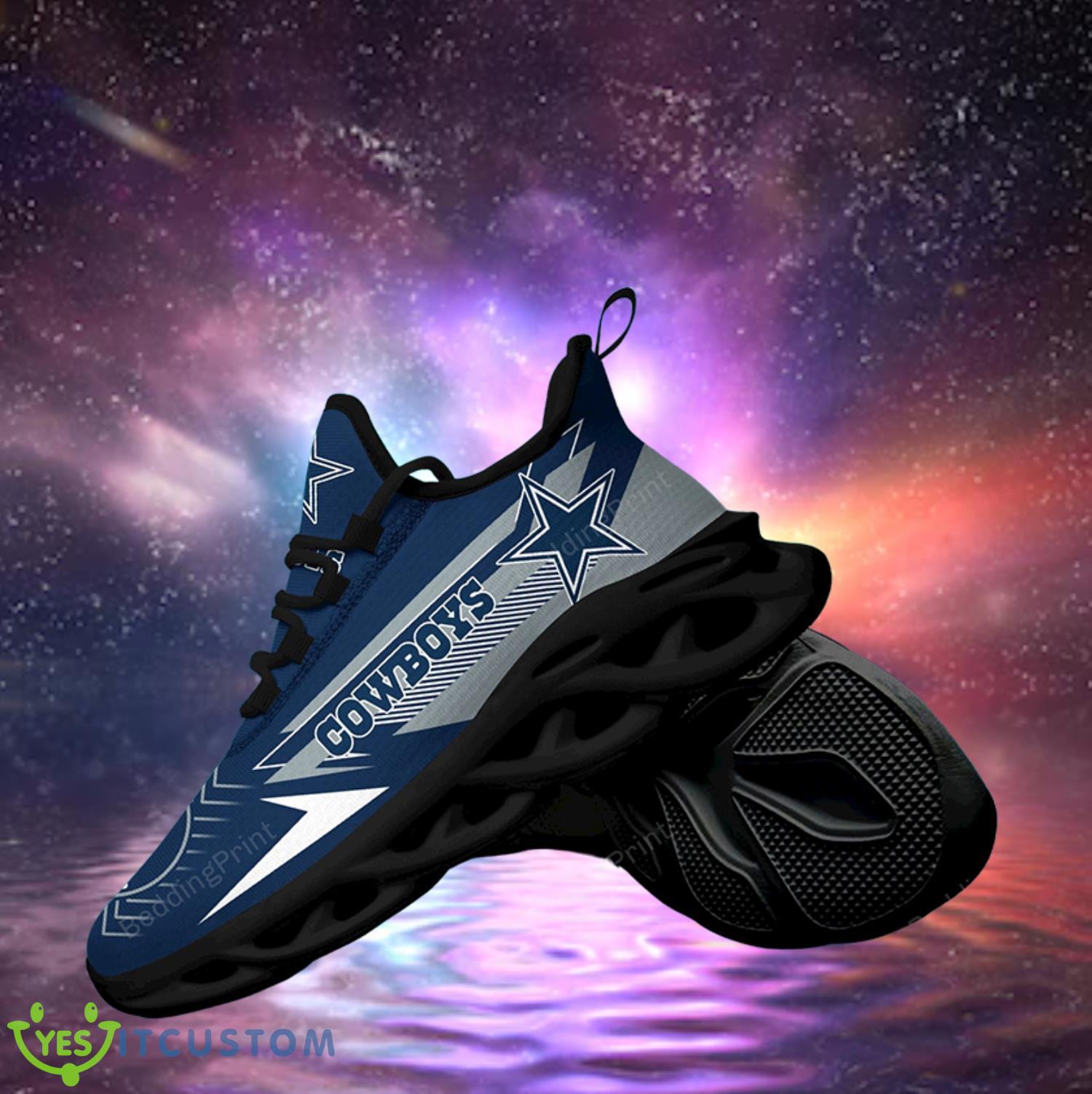 Dallas Cowboys NFL Max Soul Shoes Grey Color Sneaker 4 Dallas Cowboys NFL Max Soul Shoes Grey Color Sneaker Product Photo 2